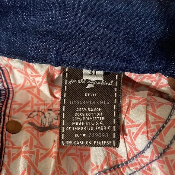 Vintage 7 for Mankind denim dark wash Jeans - Picture 2 of 5